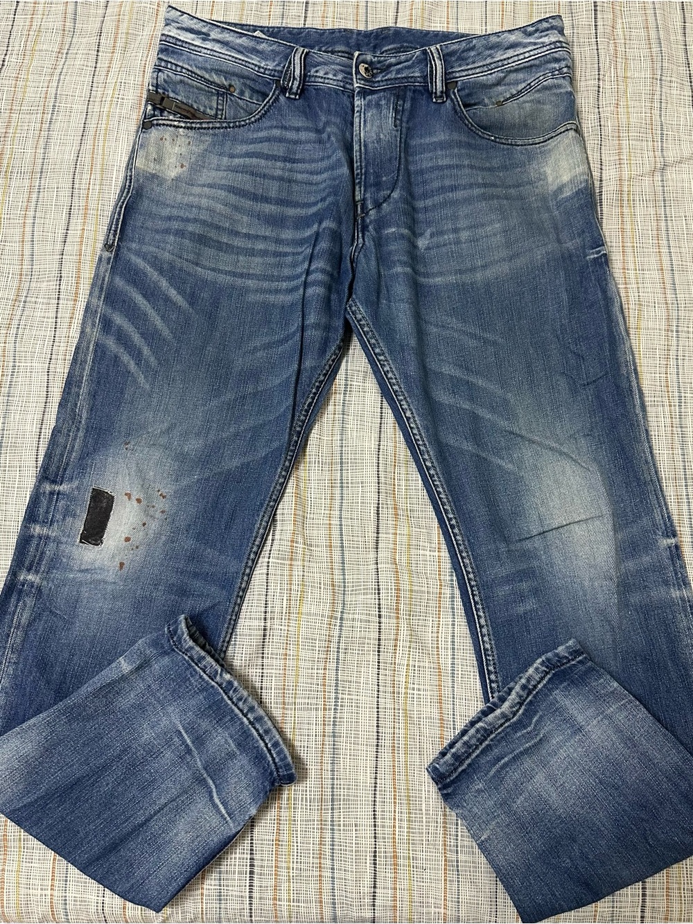 Diésel Belther Men's Blue Washed Slim Jeans